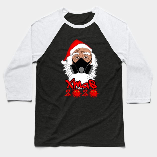 Covid Santa Baseball T-Shirt by danimunjoz